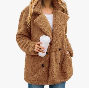 Amazon Women's Warm Tan Teddy Jacket